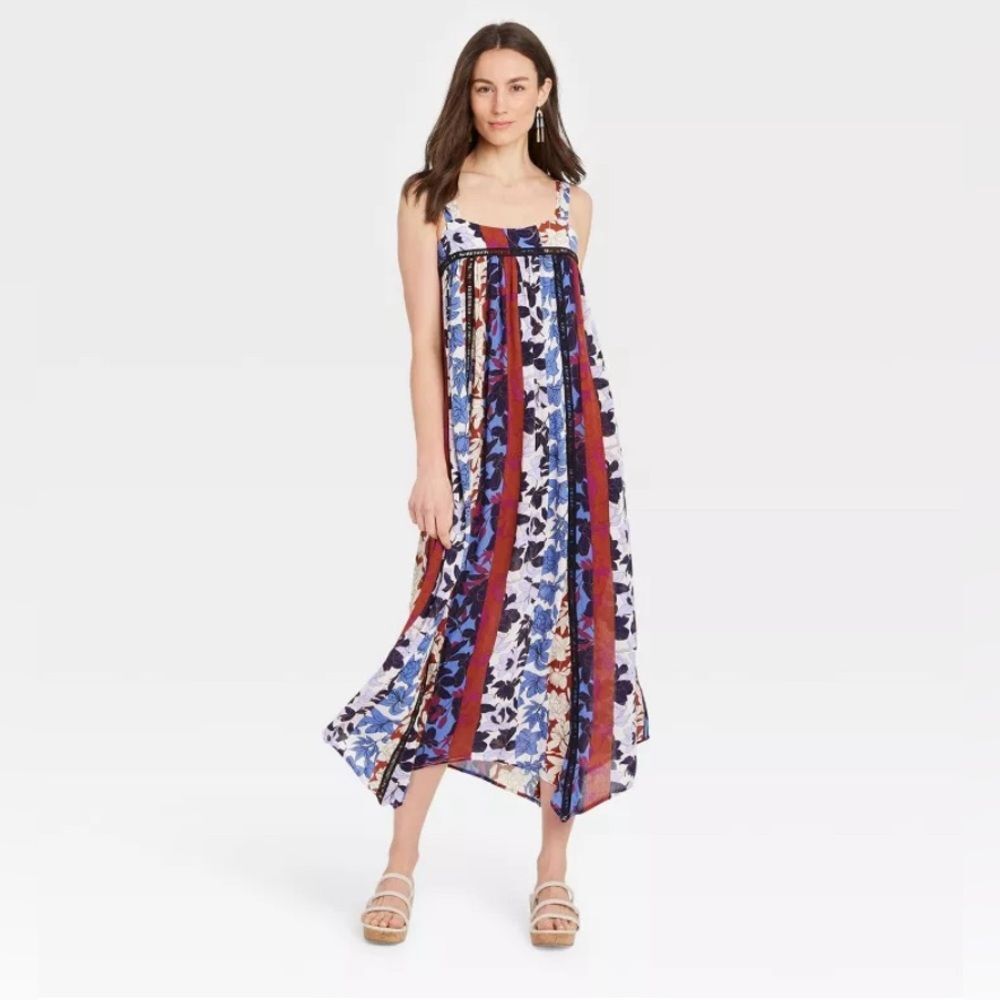 Knox Rose floral hobo sleeveless dress